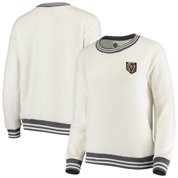 NHL Vegas Golden Knights Granite Sherpa Pullover Sweatshirt Grey Medium Fleece - Picture 3 of 3